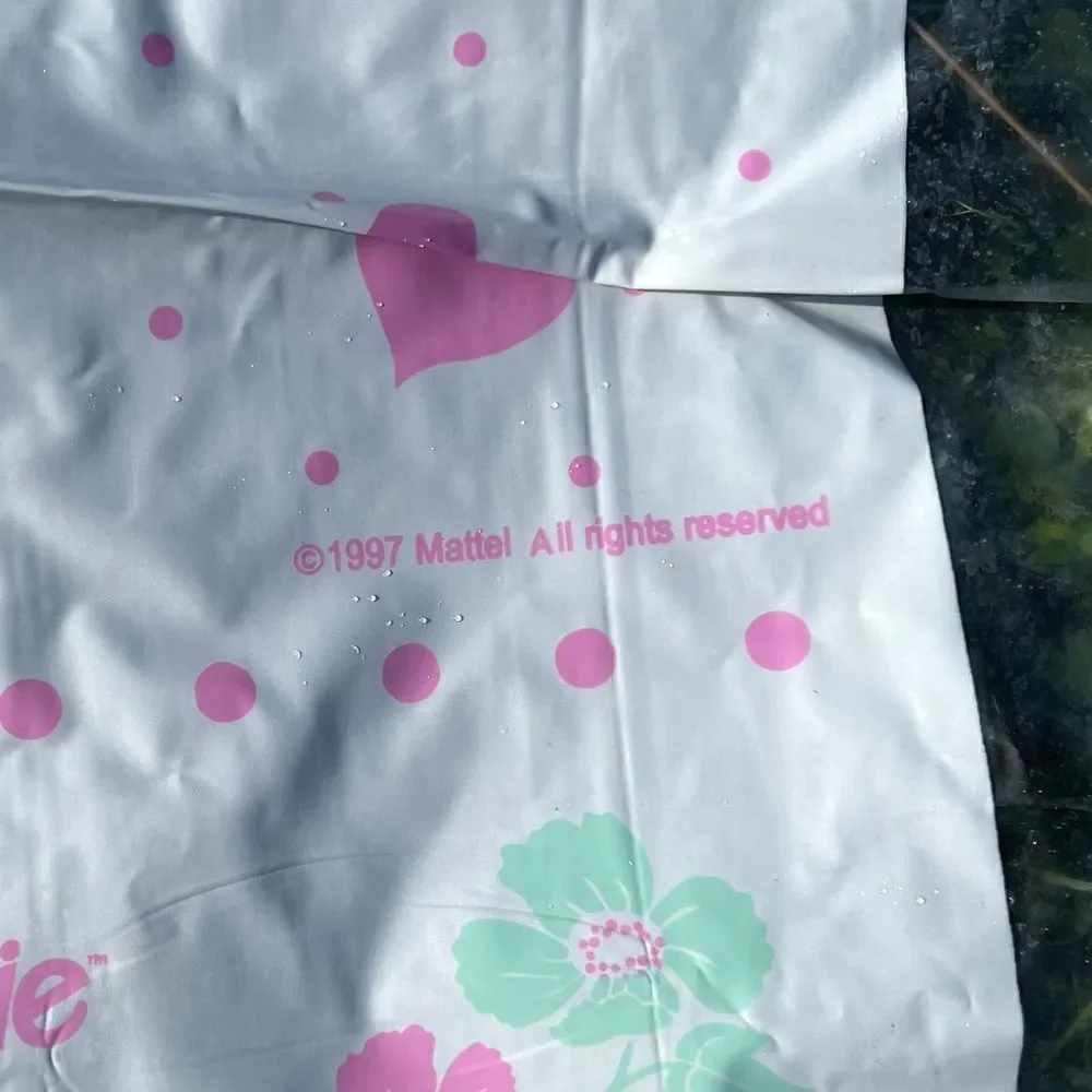 Vintage Barbie 1997 Plastic Shower Curtain
